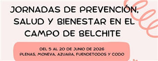 El Campo de Belchite acoge en junio las I Jornadas de Prevención, Salud y Bienestar