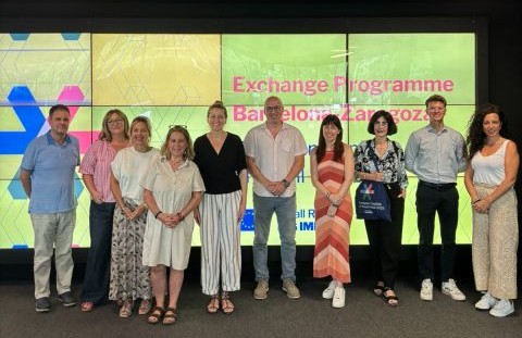 Delegaci&oacute;n participante en el programa europeo de intercambio comercial entre Barcelona y Zaragoza
