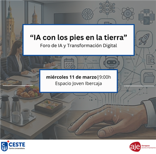 AJE Zaragoza organiza un foro práctico de IA y transformación digital para empresas