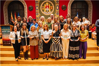 Pilar Soto Avellanas, Berta Gonzalvo, Marina García, Isabel de Felipe y Rebeca Villacampa, ganadoras de los XXVII Premios ARAME