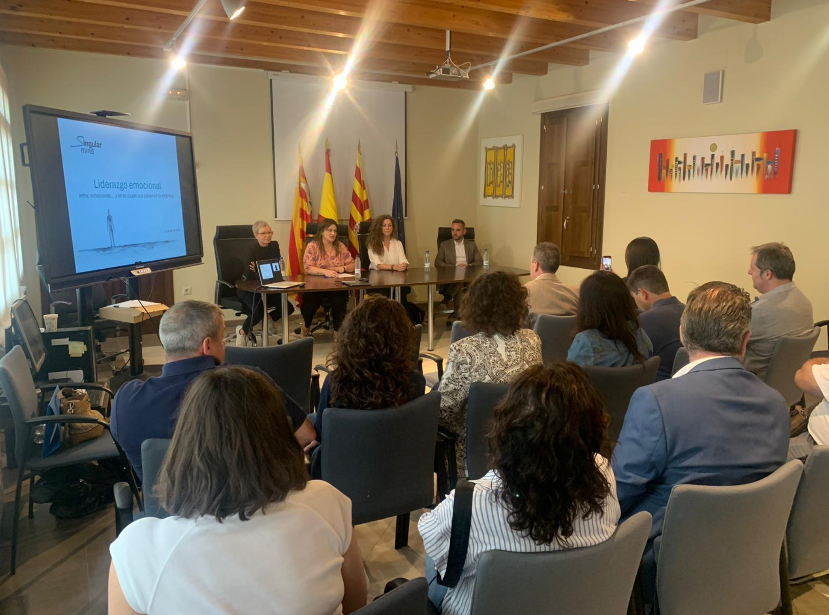 Participantes en la jornada empresarial celebrada en Belchite