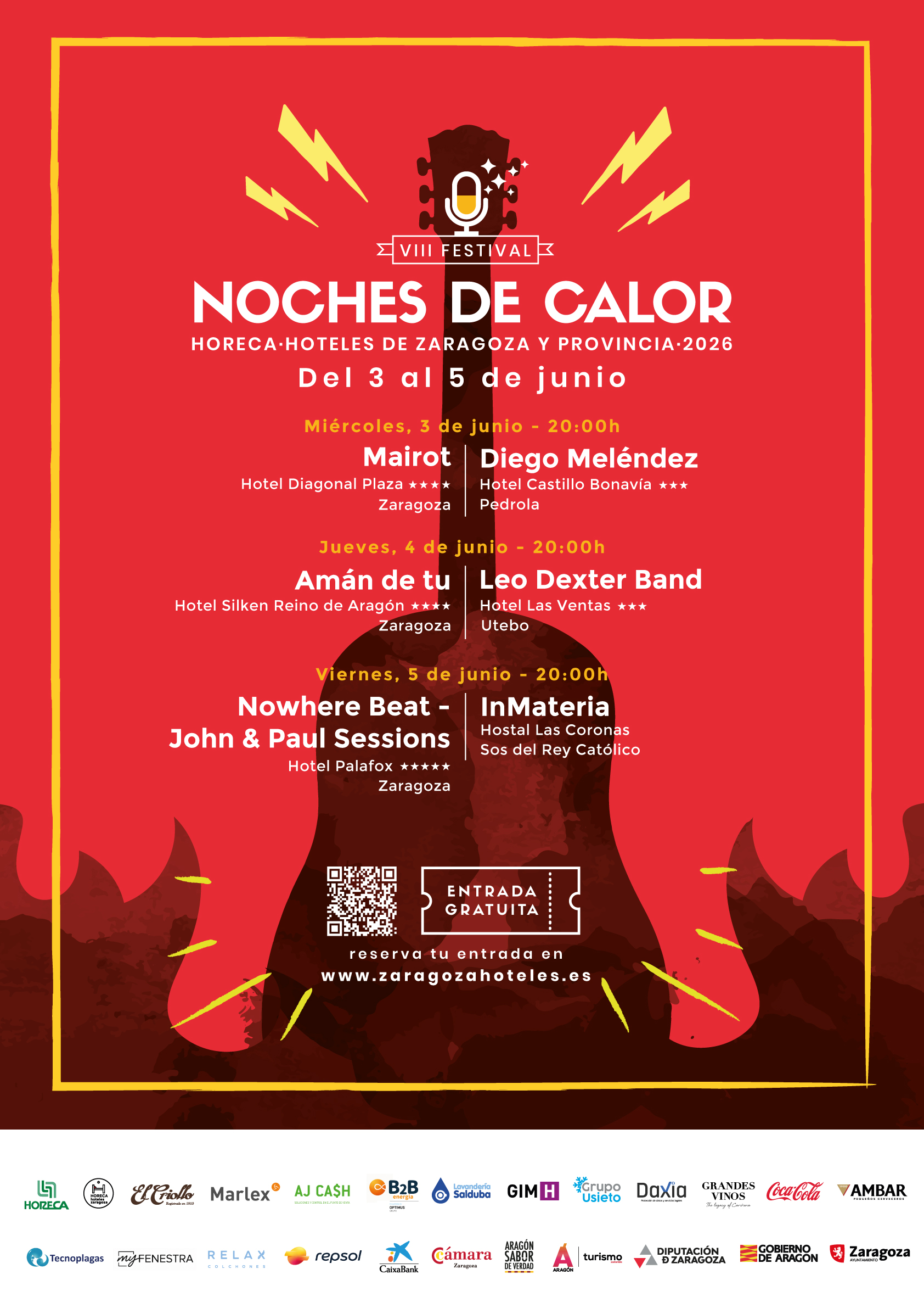 Cartel del festival Noches de Calor