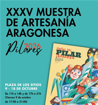 La XXXV Muestra de Artesanía Aragonesa regresa a la Plaza de los Sitios del 9 al 18 de octubre